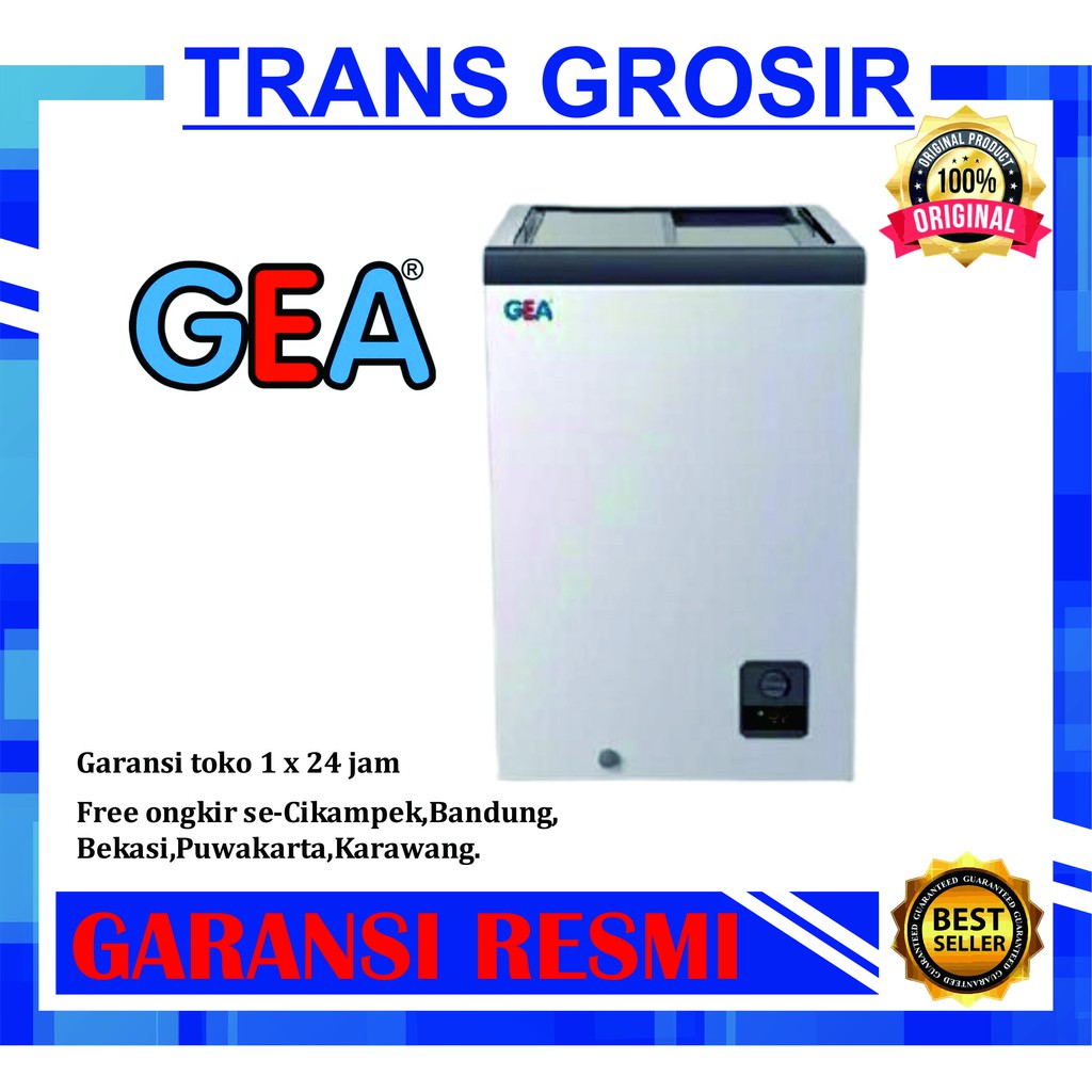 Jual Chest Freezer Gea Sliding Kaca Sd Kapasitas Liter Shopee Indonesia