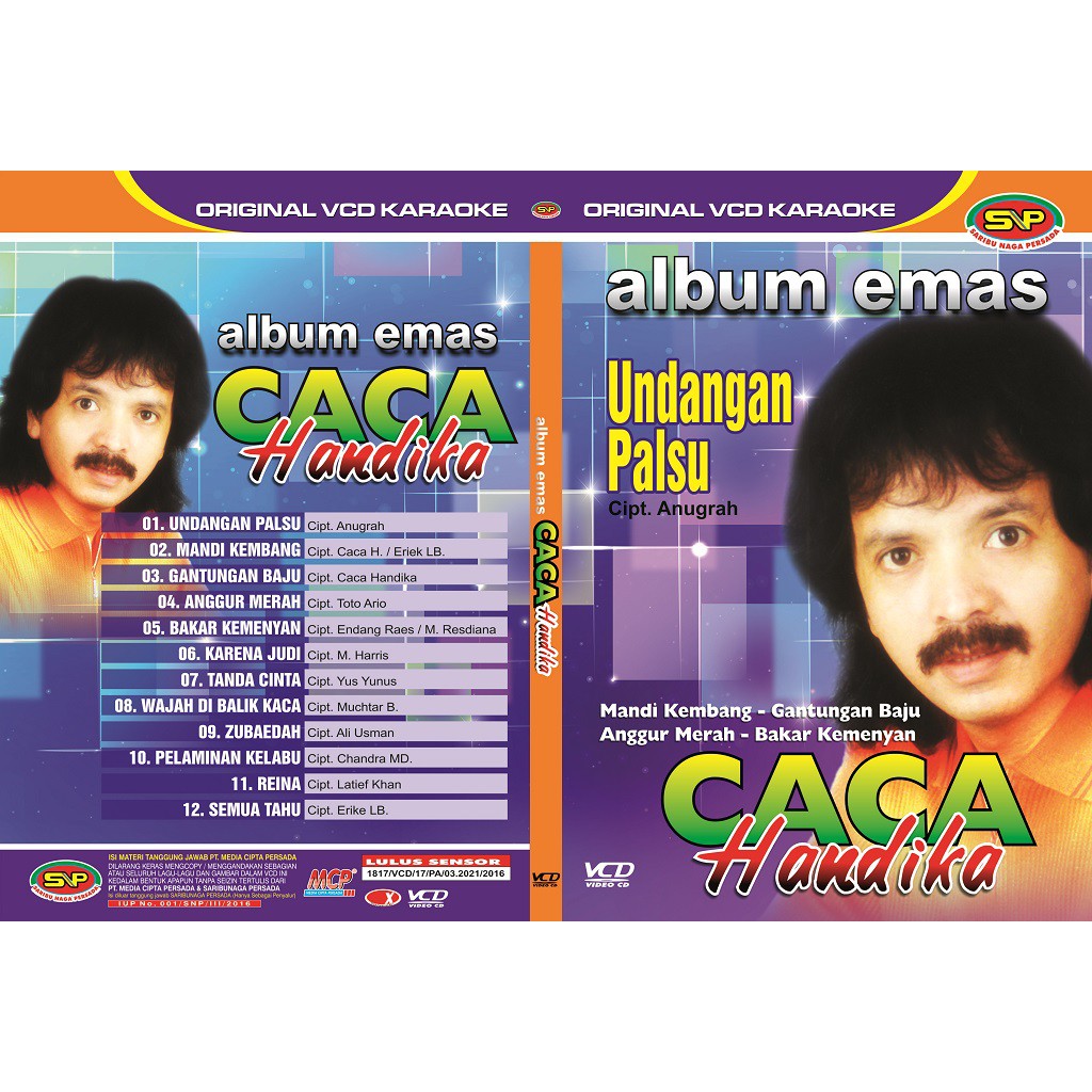 Jual Vcd Original Dangdut Lawas - Album Emas Caca Handika | Shopee ...