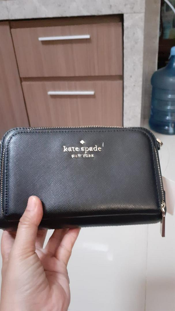 Jual KATE SPADE DUAL ZIP AROUND CROSSBODY STACI KS0410