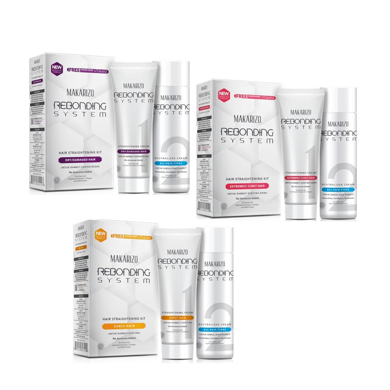 Jual PELURUS RAMBUT MAKARIZO Rebonding System - SET 120 gr | Shopee ...