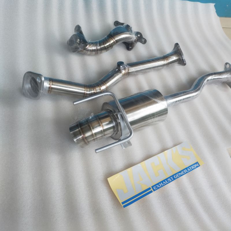 Jual Fullset Knalpot Brio Downpipe Frontpipe Brio Resonator Brio Bolt On Brio Js Racing Satu