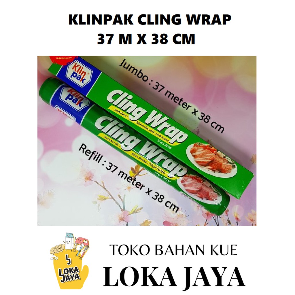 Jual Klinpak Cling Wrap 37m X 38 Cm Jumbo And Refill Shopee Indonesia