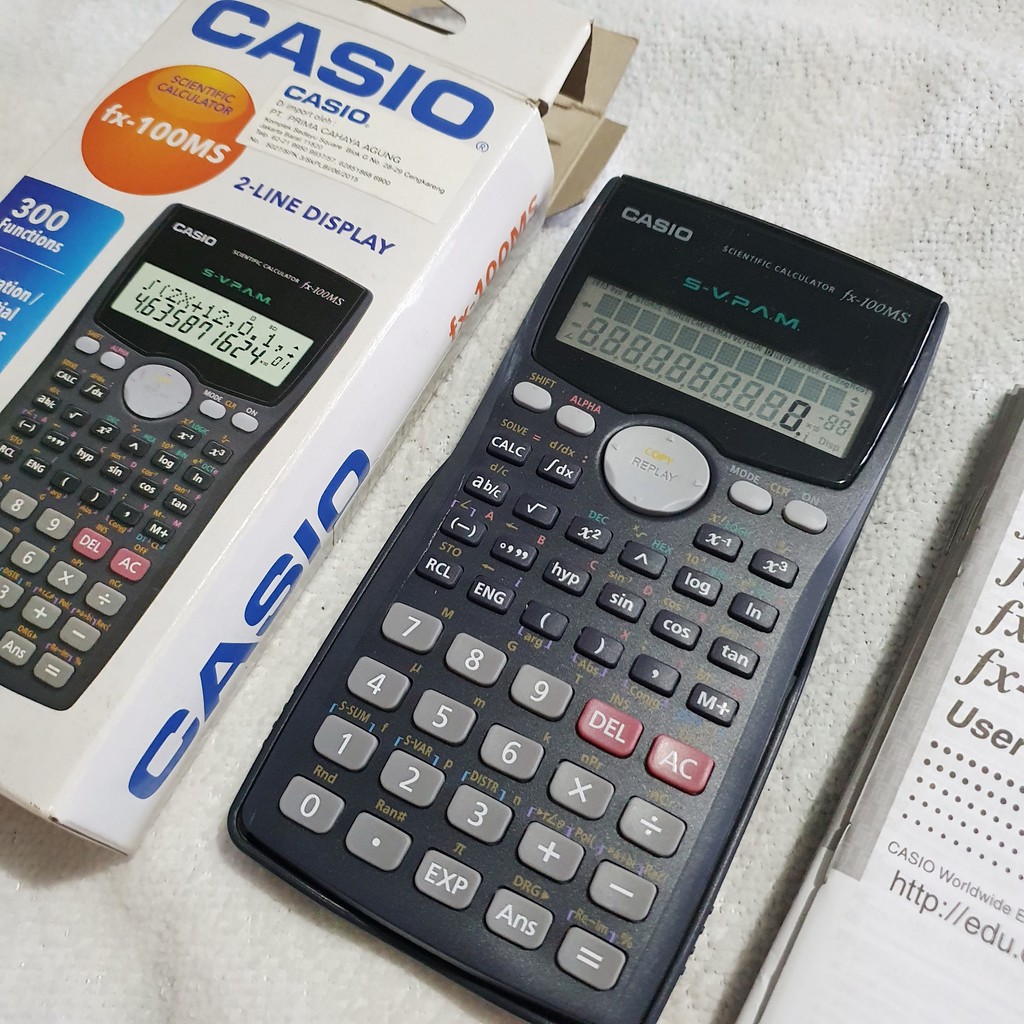 Jual CASIO FX 100 MS Kalkulator Ilmiah Calculator 100MS Kuliah 