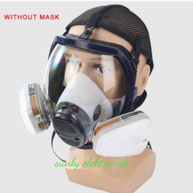 Jual Masker gas amonia full face 17in1 ammonia hydrogen sulfide uap