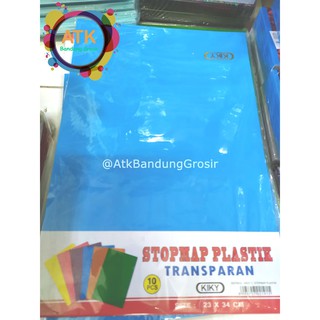 Jual Stop Map L Kiky Plastik Folio F4 FC Warna File Folder Warna Random ...