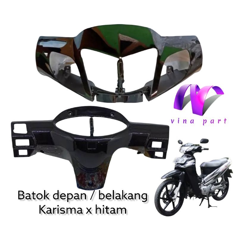 Jual Batok Depan Belakang Karisma X Hitam Kph Merk Win Shopee Indonesia