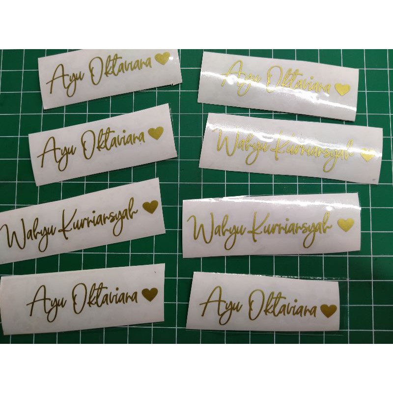 Jual Cutting sticker,sticker nama,sticker hologram | Shopee Indonesia