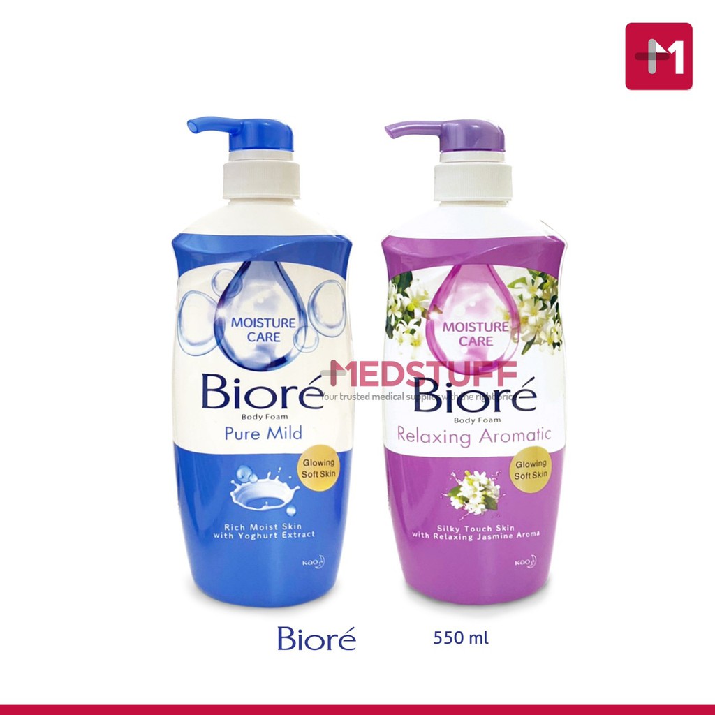 Jual Biore Body Foam 550ml Botol Sabun Mandi Cair Sabun Biore 550ml ...
