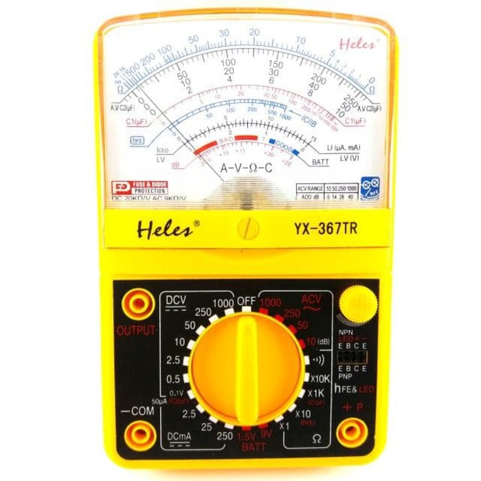 Jual Multimeter Avometer analog Multitester kabel tester heles YX367TR