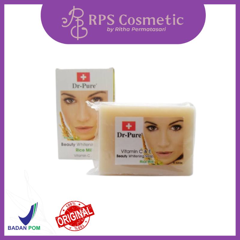 Jual DrPure Beauty Brightening Soap Rice Milk Shopee Indonesia