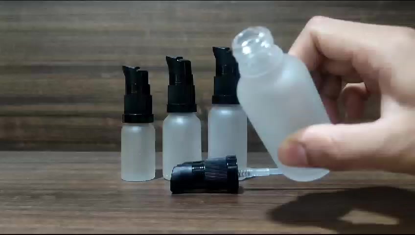 Jual Botol 50ml Toner Hair Tonic Glass Pump Treatment Botol Skincare ...