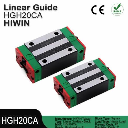 Jual HGH20CA Linear guide block - Original Hiwin Taiwan . | Shopee ...