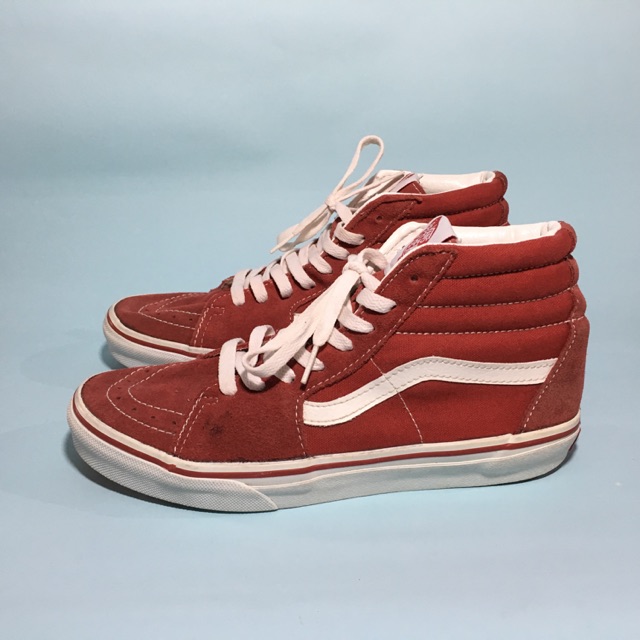 Maroon vans hotsell sk8 hi