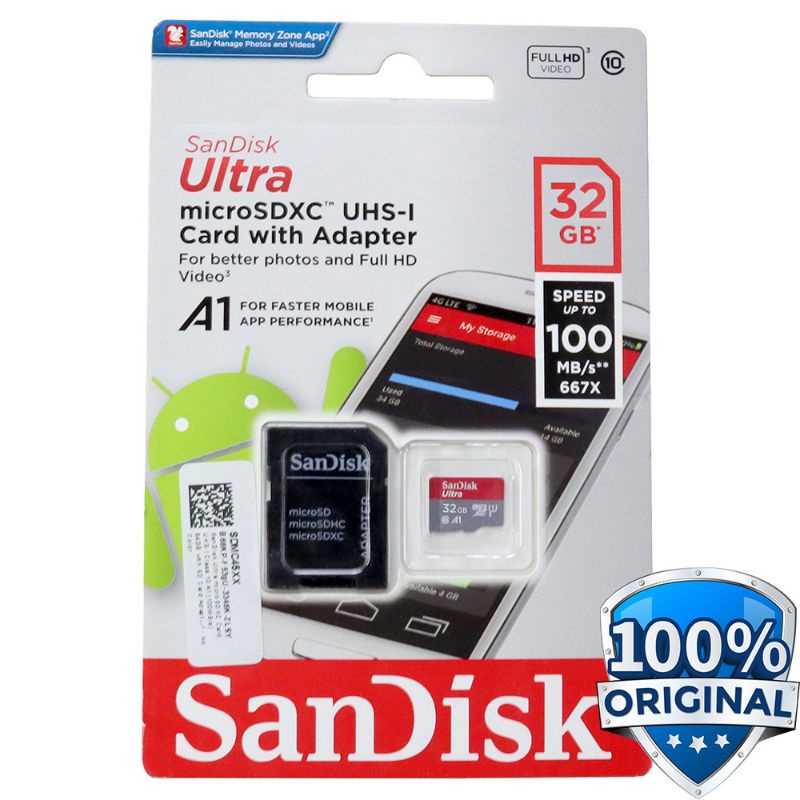 Jual Memori Sandisk SD Ultra Memory Card Kamera 64GB (170MB/s