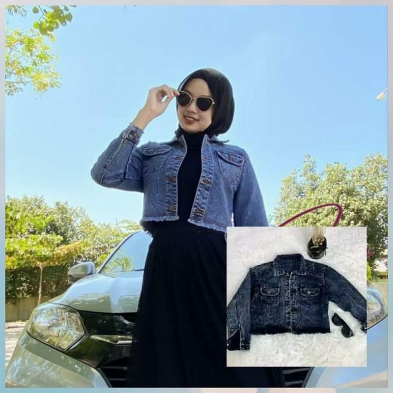 Style hijab best sale jaket levis