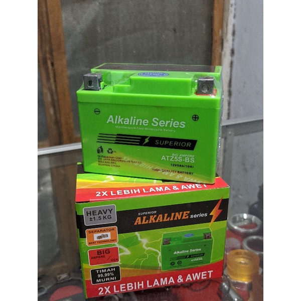 Jual Aki alkaline series 5 amper ukuran beat bisa untuk semua motor