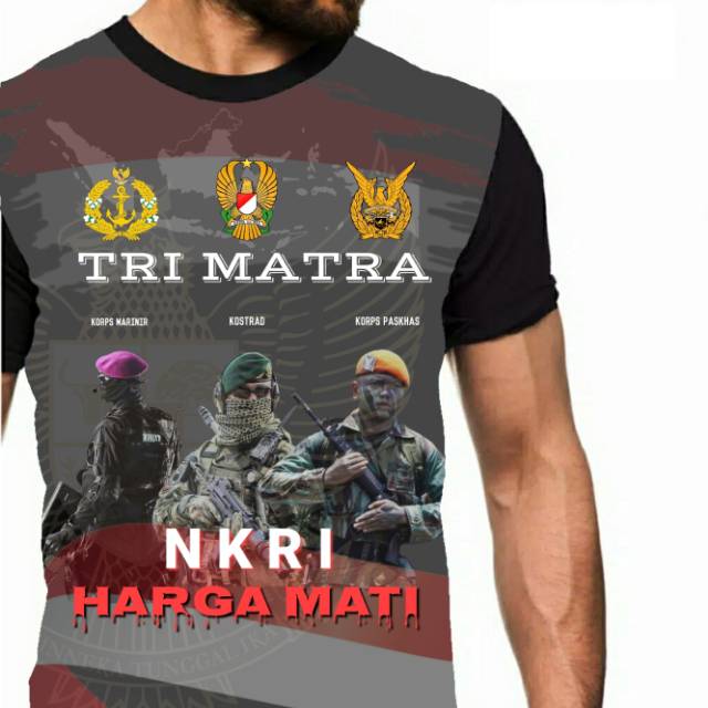 Jual Kaos Tri Matra Tni Tentara Angkatan Indonesia Army Abri Doreng