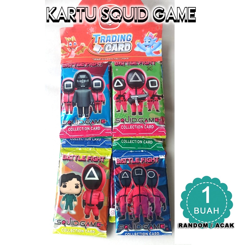 Jual Kartu Squid Game Trading Card SATUAN 1 pc - KARTU SQUID GAME ...