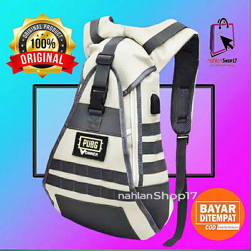 Jual TAS RANSEL SEKOLAH USB BACKPACK GAMER TAS GAMING PUBG LEVEL 1 TAS RANSEL PUBG Shopee Indonesia