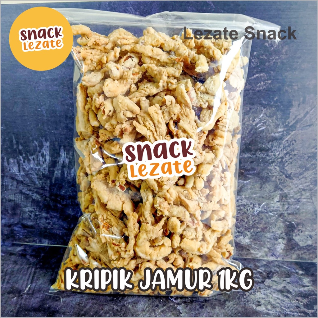 Jual Kripik Jamur Tiram Crispy 1kg Kiloan Murah Enak Gurih / Keripik