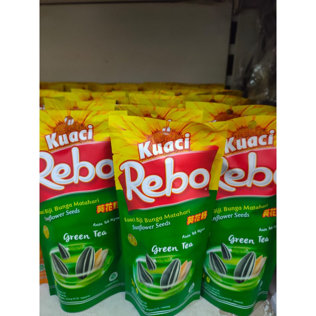 Jual Kuaci Rebo Rasa Original Milk Salted Caramel Green Tea 70gr