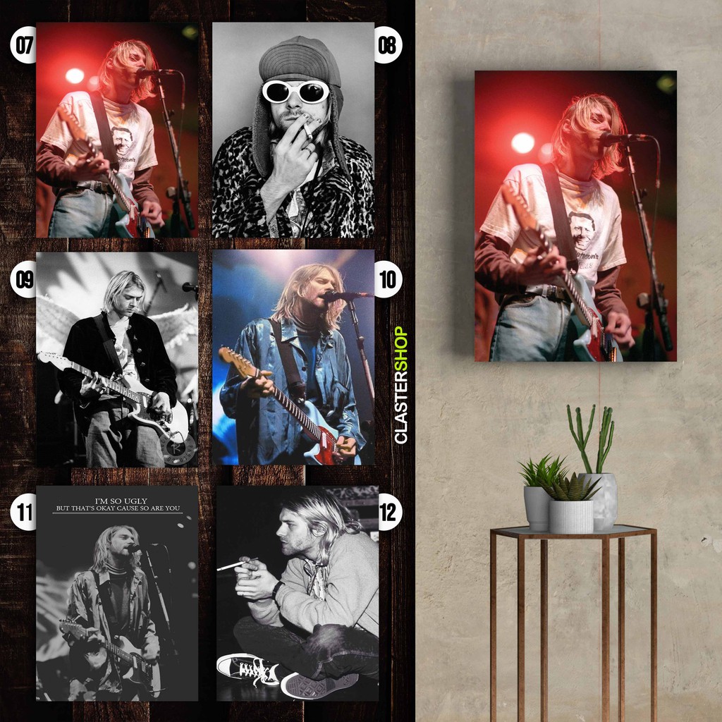 Jual POSTER BAND NIRVANA KURT COBAIN /DEKORASI DINDING Poster Dinding ...