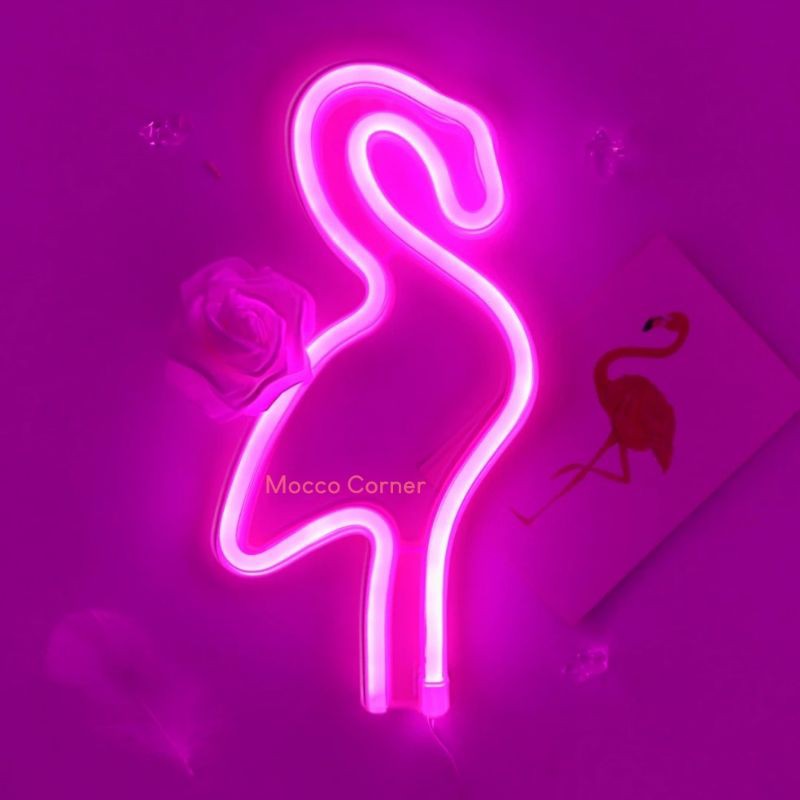 Jual Lampu tidur Neon Flamingo Neon LED Sign / Lampu Hias / Dekorasi