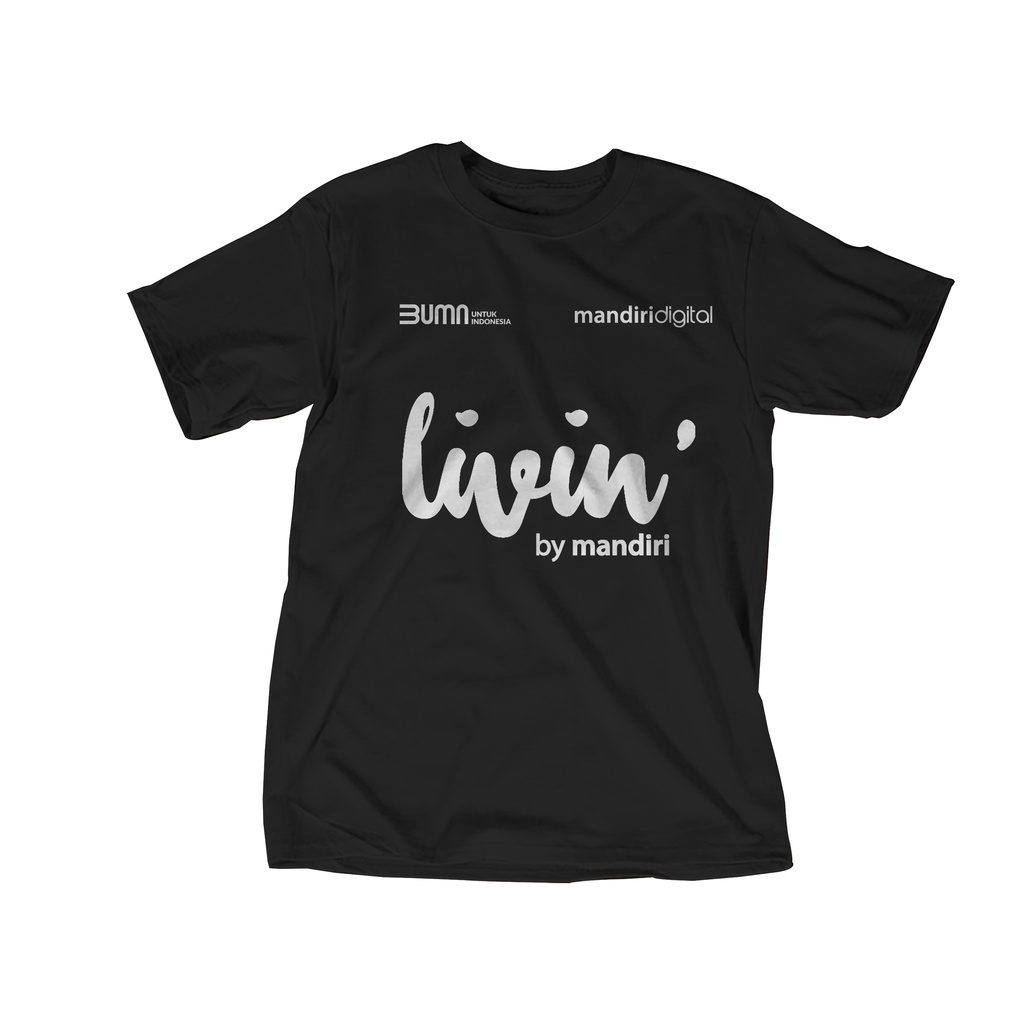 Jual Kaos Tshirt Baju Combed S Distro Kaos Livin By Mandiri