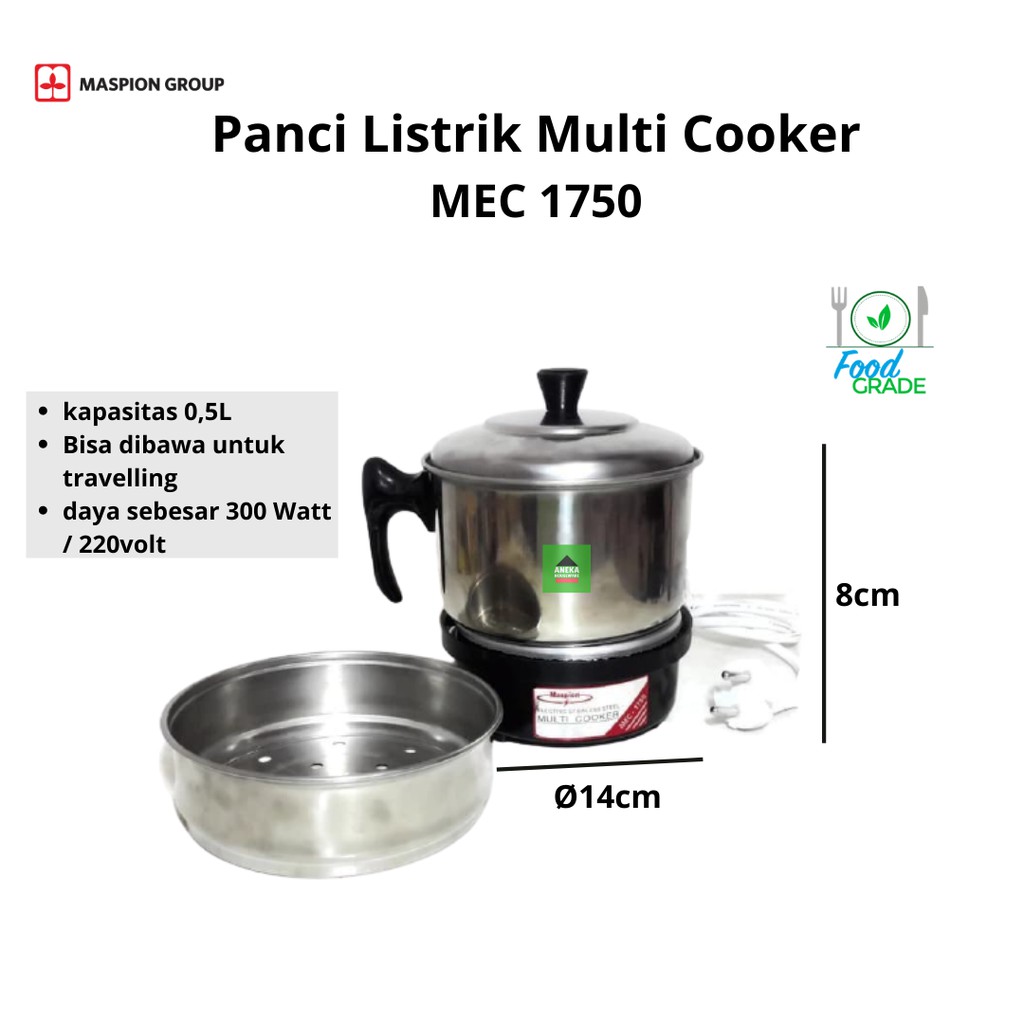 Maspion multi 2025 cooker mec 1750