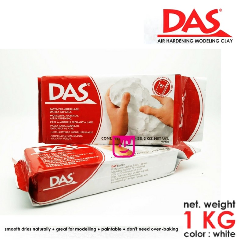 1 Kilogram DAS Clay White Clay Air Dry Modelling Clay 