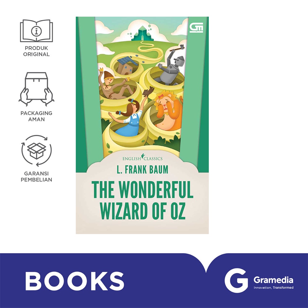 Jual English Classics: The Wonderful Wizard Of Oz (L. Frank Baum ...