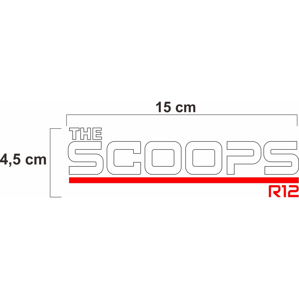 Jual Stiker cutting SCPY R12, Scoops R12 | Shopee Indonesia