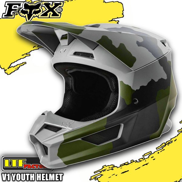 定休日以外毎日出荷中] Youth Fox V1 Racing Helmet Fox Youth V1 Racing TOXSYK Toxsyk  Helmet DOT/ECE (Black) 29731-001並行輸入