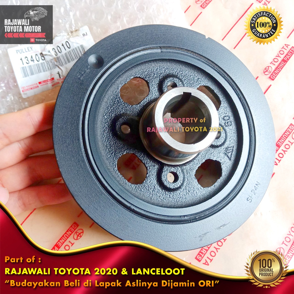 Jual Pulley Crankshaft Kijang Super 5K & Kapsul 7K 1800cc Vanbelt Puly Fan Belt Original Genuine