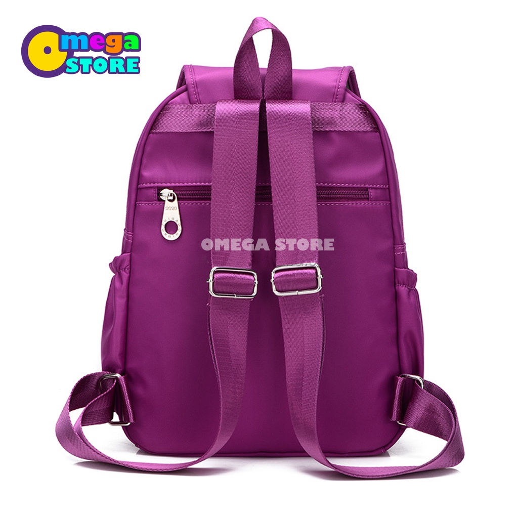 Tas Ransel Wanita Tas Sekolah Tas Kuliah Kantor Backpack Korea Kekinian  Trendy - 213