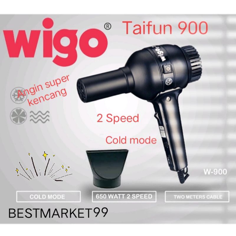 Jual Hair Dryer Wigo Taifun 900 Original Super Kencang Pengering