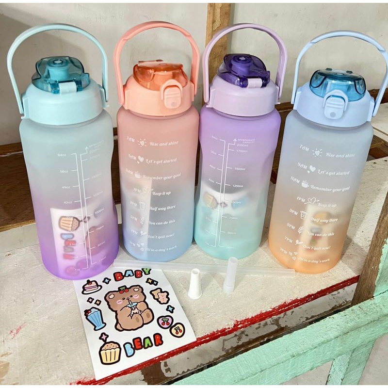 Jual BOTOL minuman karakter/ botol minuman viral Korea 2 liter | Shopee