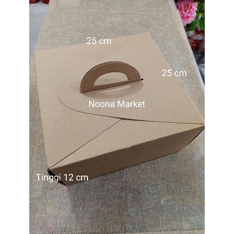 Jual Box Kraft / Dus Rakit Coklat/ Dus Cake / Dus Tart Dengan Pegangan ...