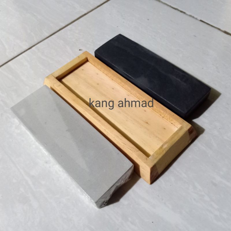 Jual Asahan Kang Ahmad Batu Asah Alam Grit Tatakan Shopee Indonesia