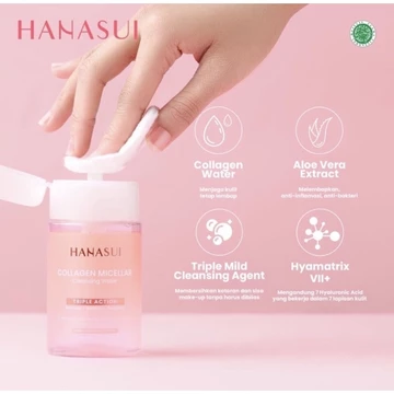 Hanasui Collagen Micellar Cleansing Water Triple Action 100Ml