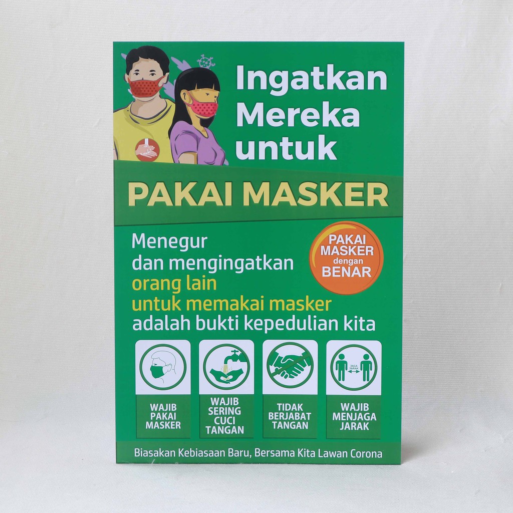 Jual Poster Ingatkan Pakai Masker New Normal Shopee Indonesia