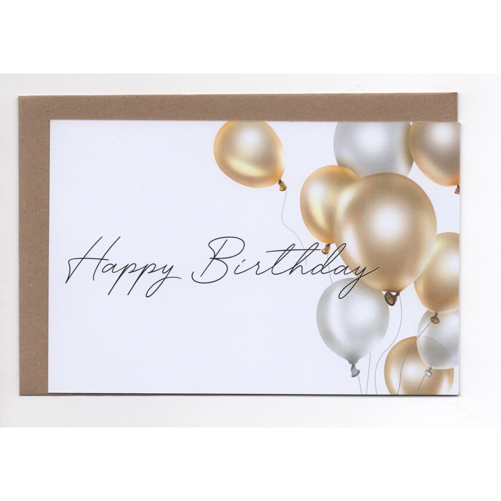 Jual Kartu Ucapan Selamat Ulang Tahun/Happy Birthday Card | Balon ...