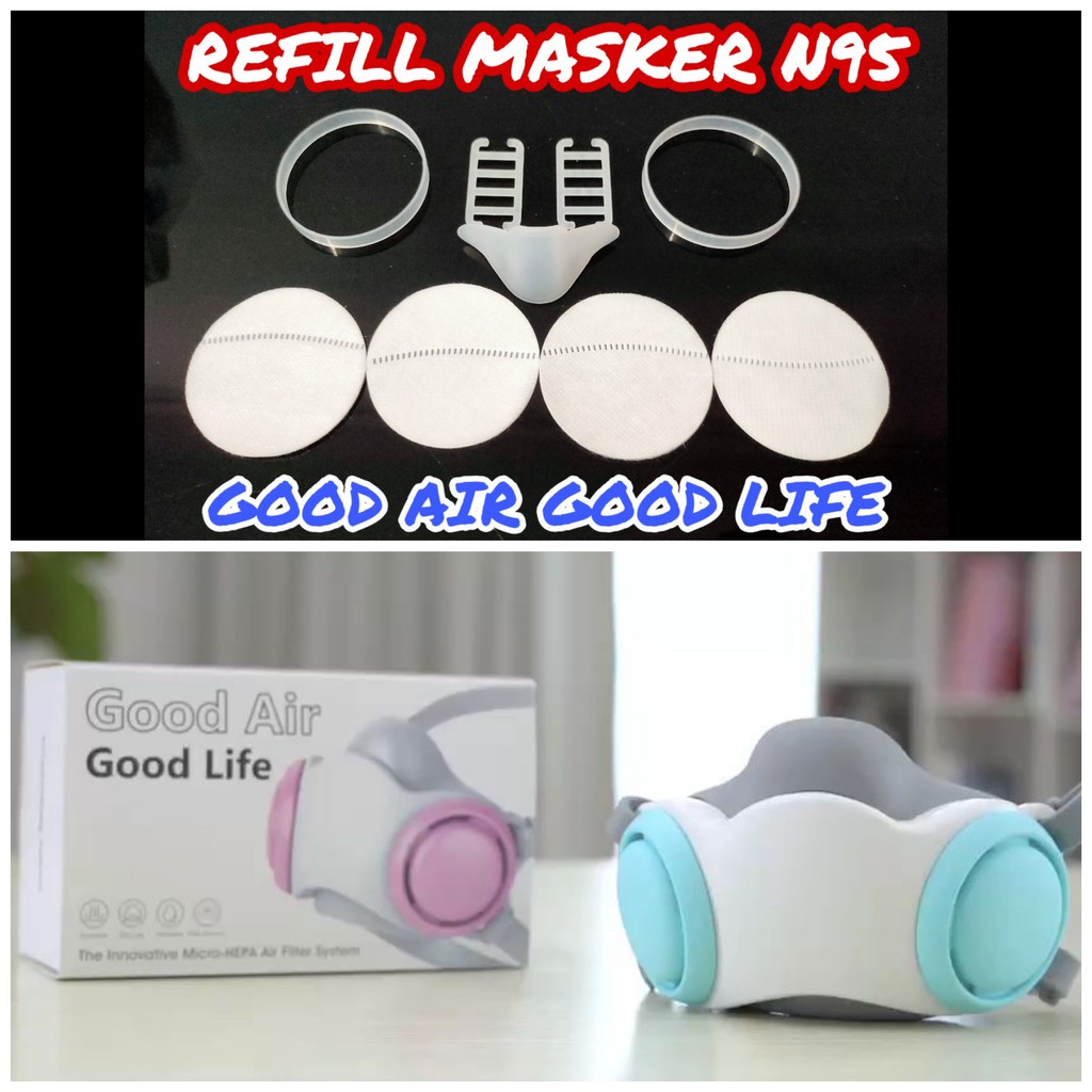 Jual ORIGINAL Masker Good Air Good Life - Safety Respirator Micro HEPA ...