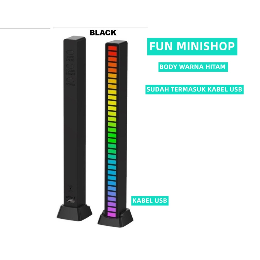 Jual Spectrum Audio Indicator Music Sound Control Lampu Led RGB Bar ...