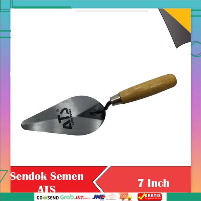 Jual Sendok Semen Lancip Bulat 6 7 6 Inch 7 Inch Palazzo Gagang Kayu Plat Besi Terbaru 9261