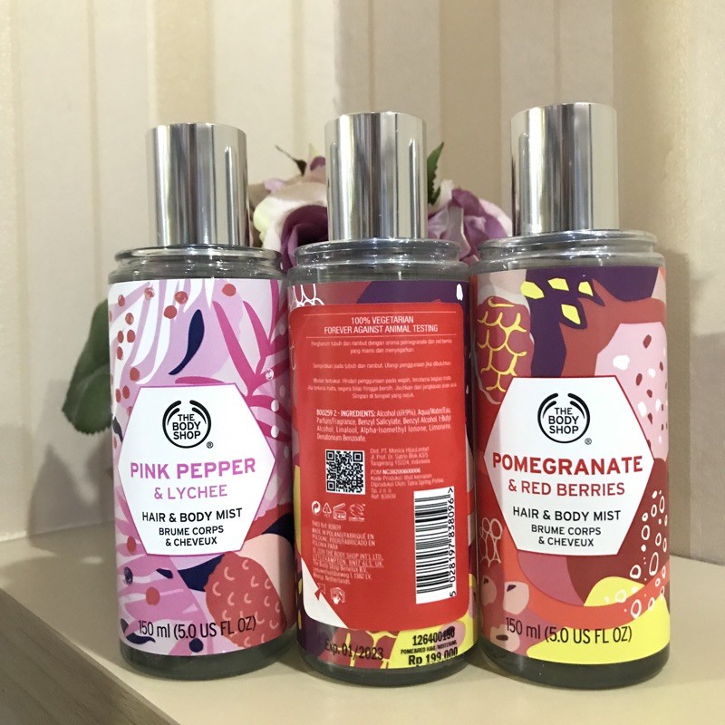 Jual THE BODY SHOP PINK PEPPER LYCHEE HAIR BODY MIST Shopee