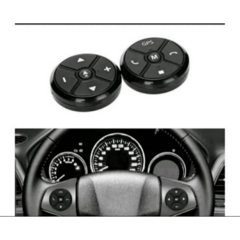 Jual Remote Stir Mobil Universal Steering Wireles Remote Control Music ...