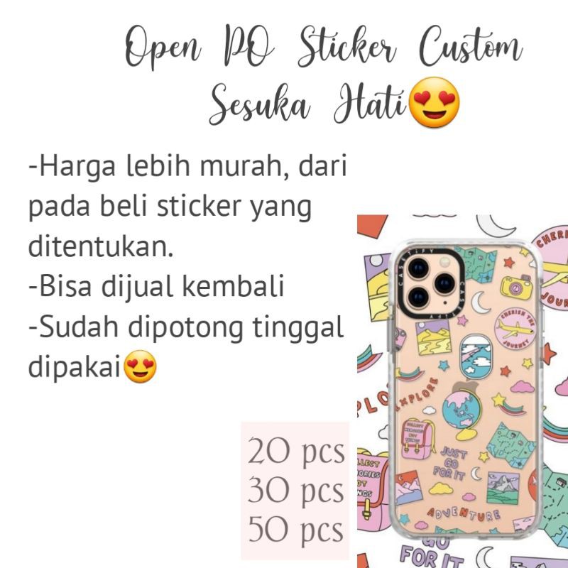 Jual Sticker Custom/Sticker Murah/Sticker Aesthetic | Shopee Indonesia