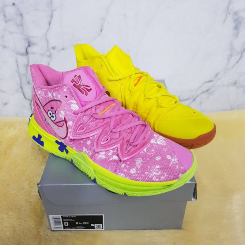 Jual Nike Kyrie 5 Spongebob Squarepants 36-45 (COUPLE) | Shopee Indonesia