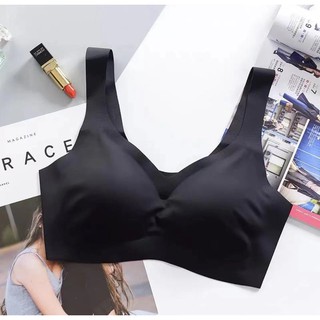 Sports Bra Tanpa Kawat Nyaman Keren / Bra Olahraga Fitnes Lari Jogging Yoga  Wanita Warna Putih & Hitam - Bra Olahraga Perempuan High Quality / BH Sport  Wanita / BH Fitness Perempuan /